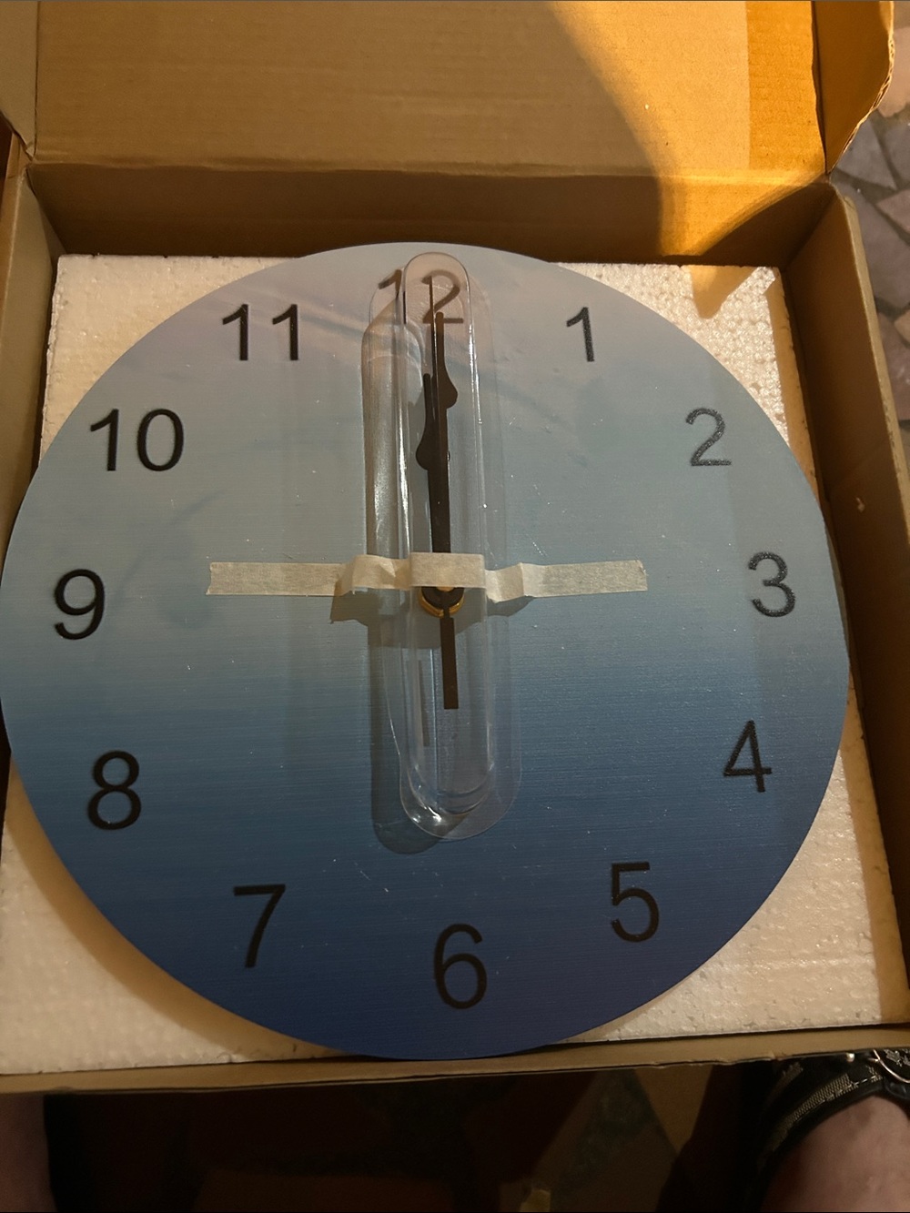 Blue Ombre Wall Clock - Unbranded